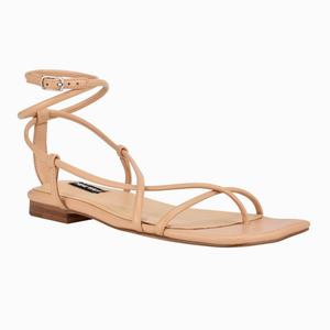 Nine West Mandie Strappy Flat Sandals - Brown - Ireland (YK3528741)